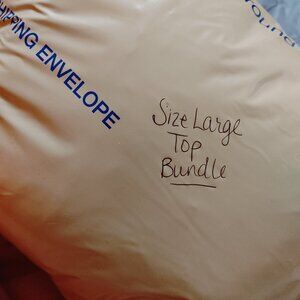 Bundle of 9 Size Large Tops - Closet Clean Out - Various Brands and Styles